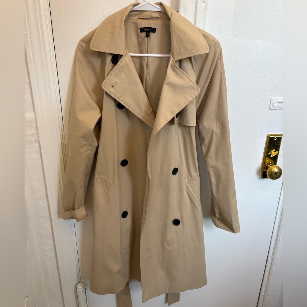 Quince Comfort Stretch Trench Coat (S)